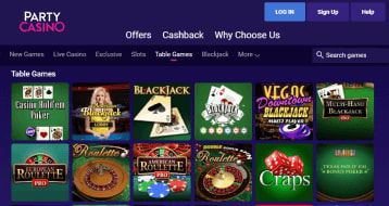 party-casino site preview